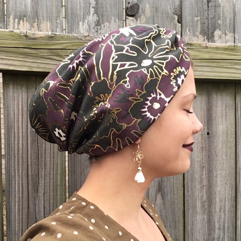 Iron + Mulberry Suede Turban